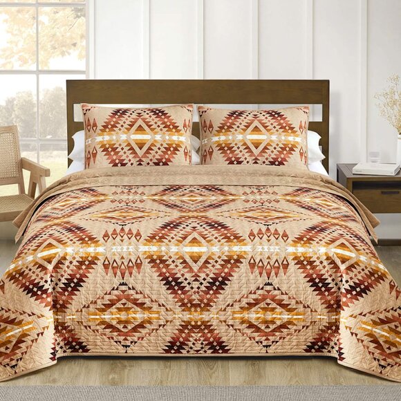 PENDLETON Mission Trails Irish Cream 3 Pc. Full/Queen COVERLET SET - Picture 5 of 5